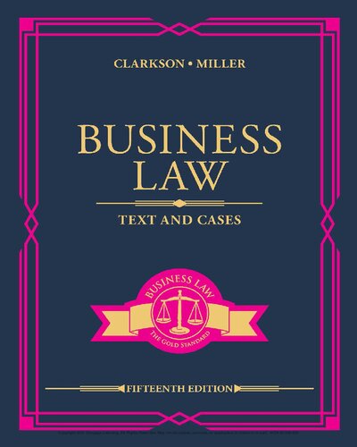 Business law : text and cases