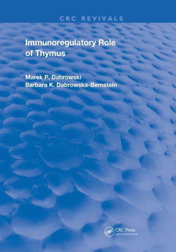 Immunoregulatory Role of Thymus