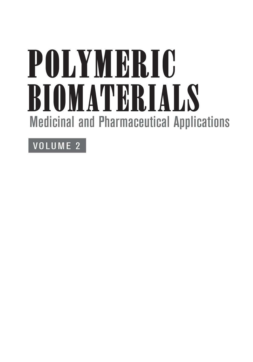 Polymeric Biomaterials