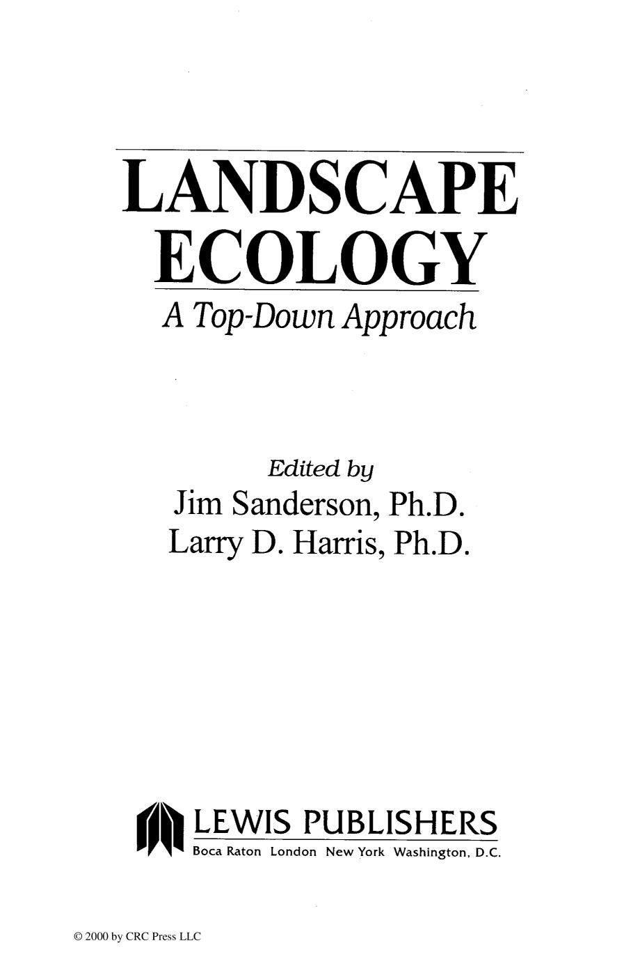 Landscape Ecology