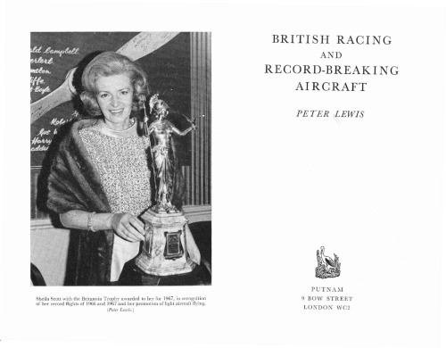 British Racing And Recordbreaking Aircraft