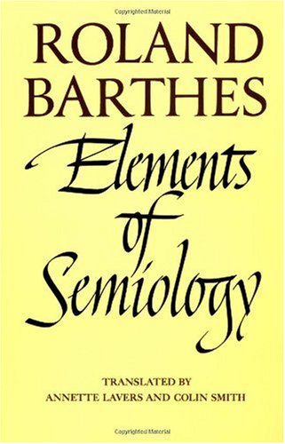 Elements of Semiology