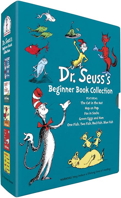 Dr. Seuss's Beginner Book Collection (Cat in the Hat, One Fish Two Fish, Green Eggs and Ham, Hop on Pop, Fox in Socks)