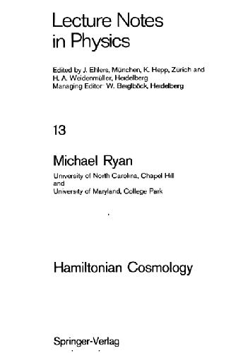 Hamiltonian Cosmology