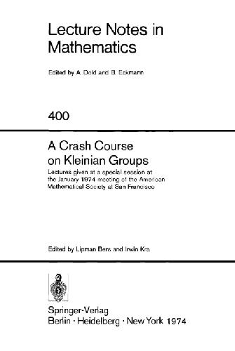 A Crash Course on Kleinian Groups