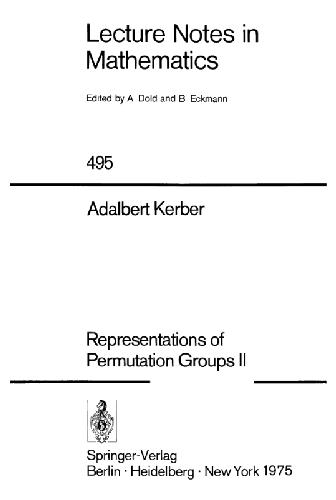 Representations Of Permutation Groups