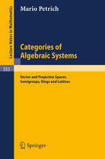 Categories of Algebraic Systems