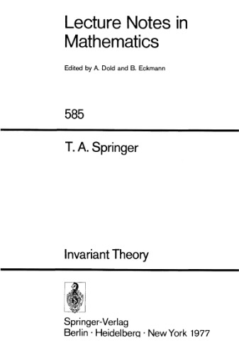 Invariant Theory