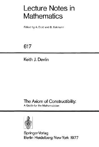 The Axiom Of Constructibility