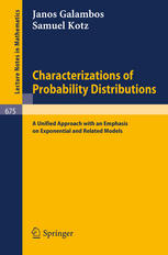 Characterizations of Probability Distributions