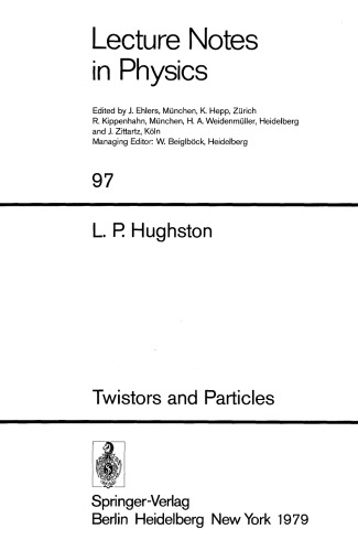 Twistors And Particles