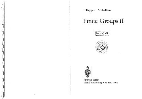 Finite Groups