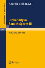 Probability in Banach Spaces III