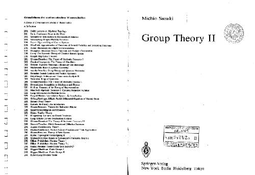 Group Theory II