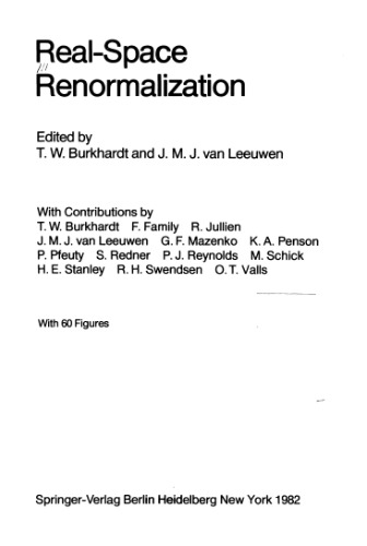 Real Space Renormalization