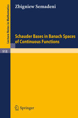 Schauder Bases In Banach Spaces Of Continuous Functions