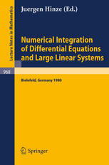 Numerical Integration of Differential Equations and Large Linear Systems