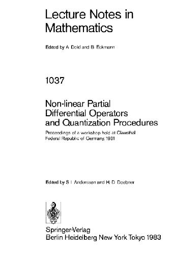 Non Linear Partial Differential Operators And Quantization