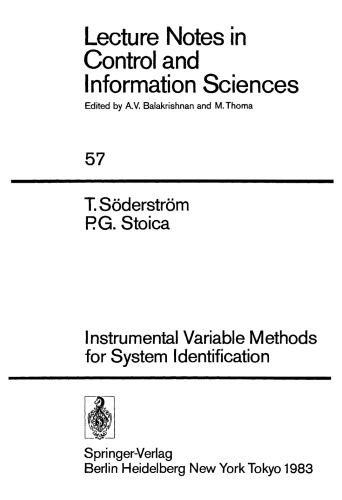 Instrumental Variable Methods for System Identification