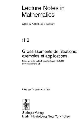 Grossissements de Filtrations