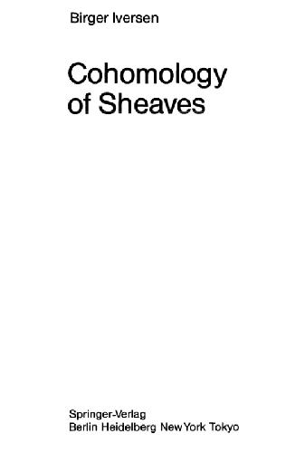 Cohomology Of Sheaves