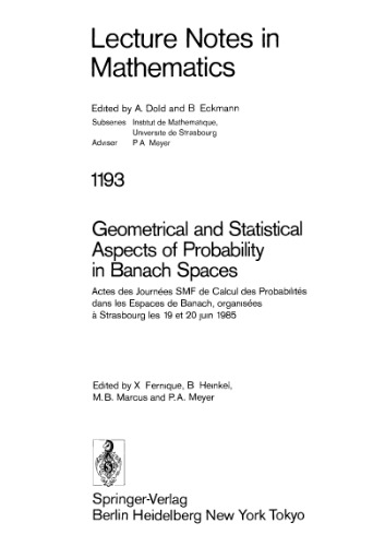 Geometrical and Statistical Aspects of Probability in Banach Spaces