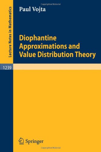 Diophantine Approximations And Value Distribution Theory