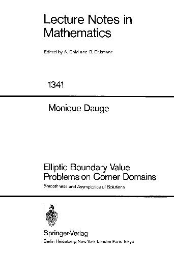 Elliptic Boundary Value Problems On Corner Domains