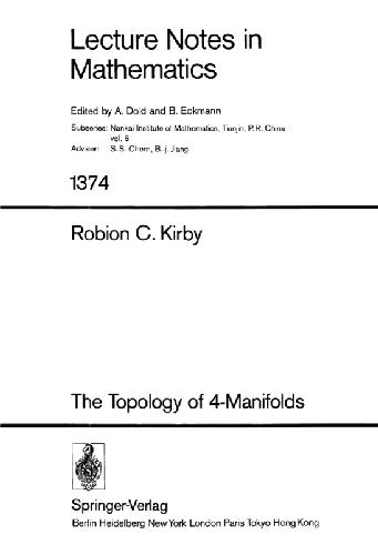 Topology of 4-Manifolds (Lecture Notes in Mathematics)