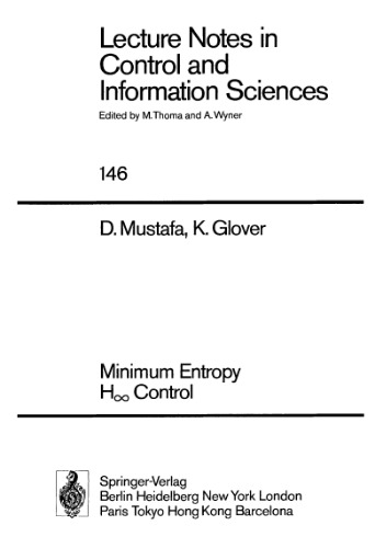 Minimum Entropy H(infinity) Control