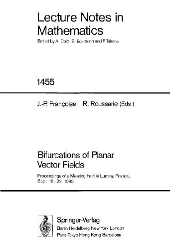 Bifurcations of Planar Vector Fields