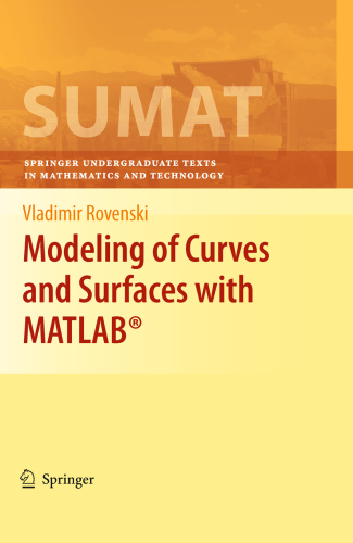 Modeling of Curves and Surfaces with Matlab(r)