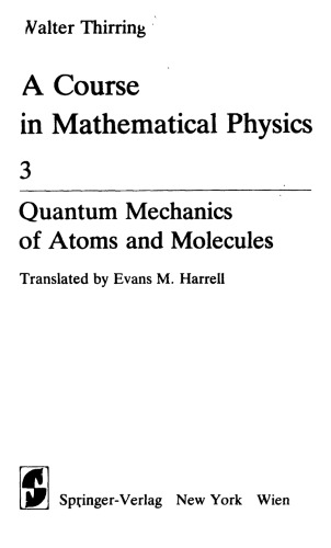 A Course in Mathematical Physics