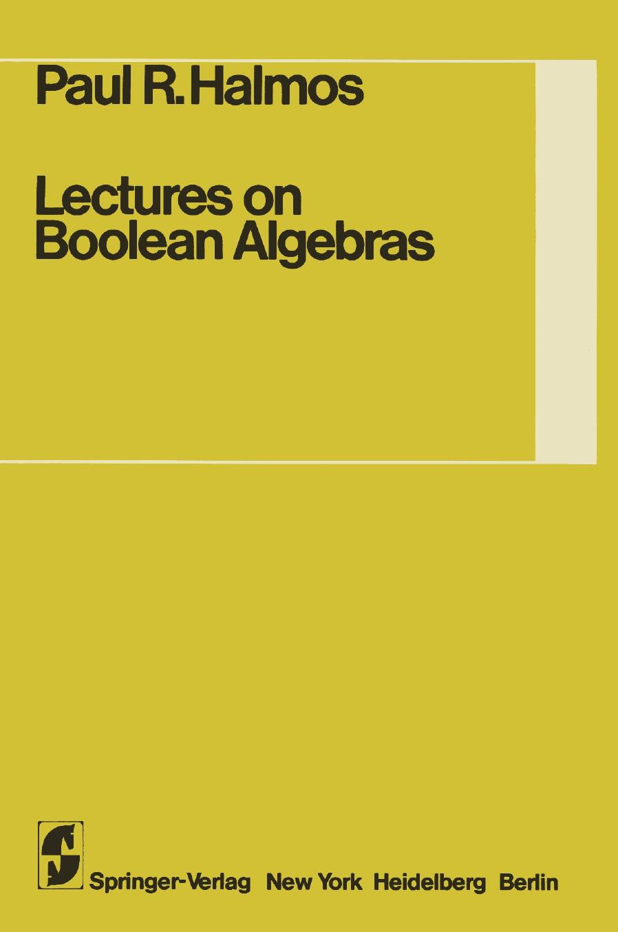 Introduction to Boolean Algebras