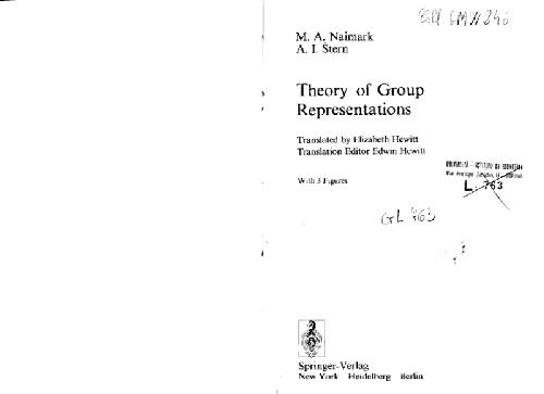 Theory of Group Representations