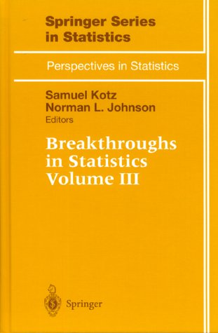 Breakthroughs in Statistics, Volume 3