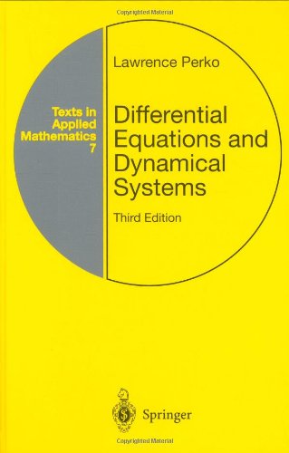 Differential Equations and Dynamical Systems