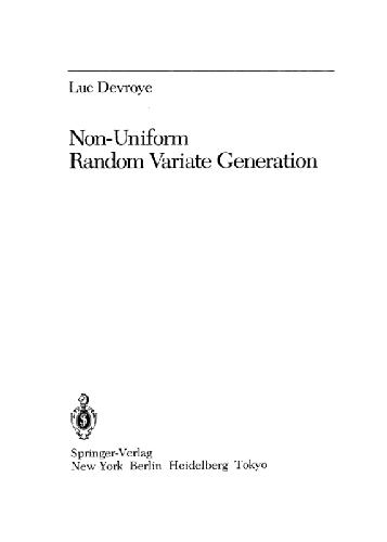 Non-Uniform Random Variate Generation