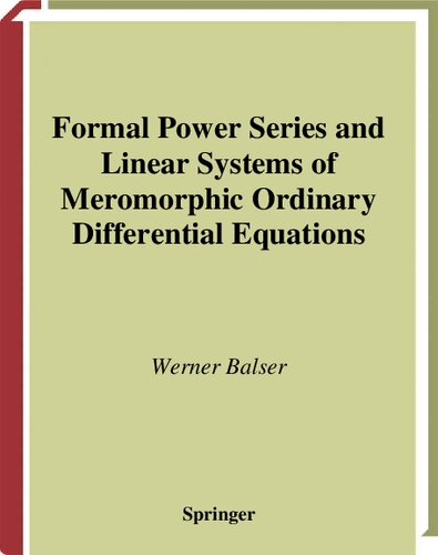 Formal Power Series and Linear Systems of Meromorphic Ordinary Differential Equations