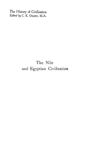 The Nile And Egyptian Civilization