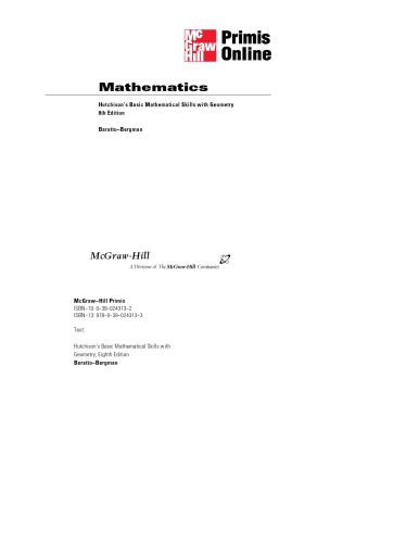 Hutchison's Basic Mathematical Skills with Geometry, 8th Edition