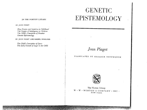 Genetic Epistemology