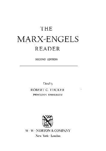 The Marx-Engels Reader