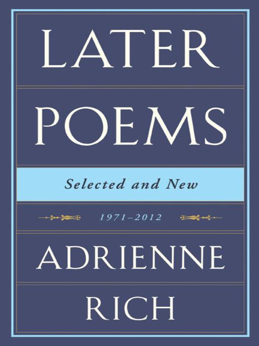 Later Poems