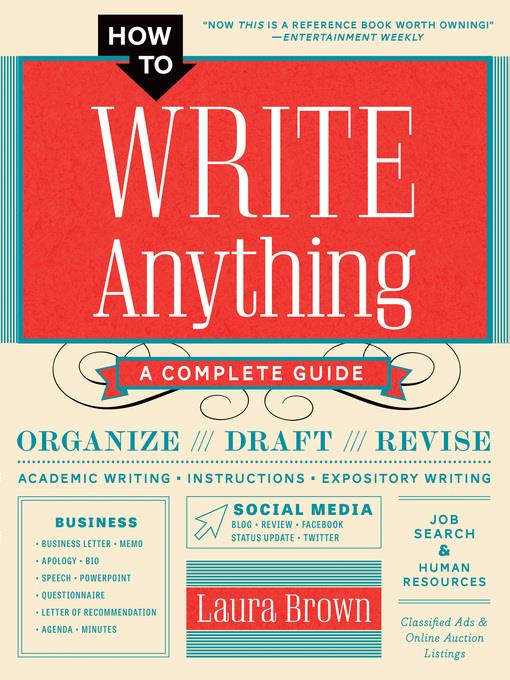 How to Write Anything