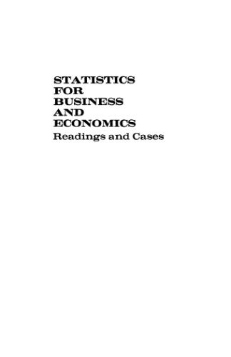 Statistics For Business And Economics