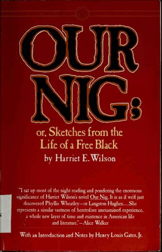 Our Nig; or, Sketches from the Life of a Free Black, In A Two-Story White House, North. Showing That Slavery's Shadows Fall Even There