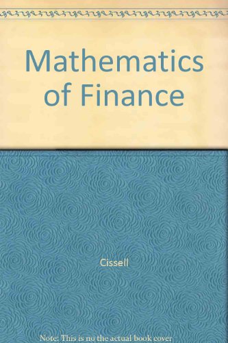 Mathematics Of Finance