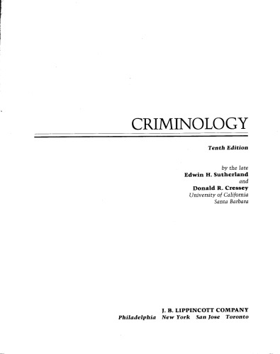 Criminology