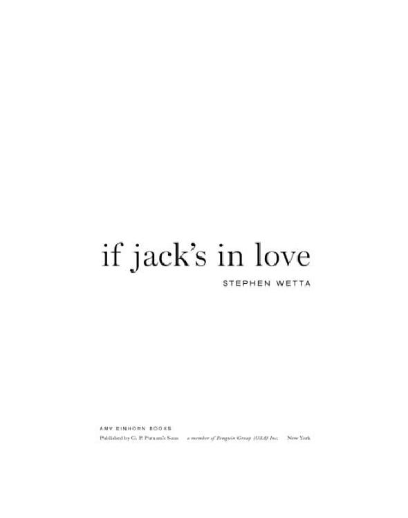 If Jack's in Love